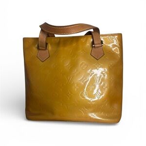 Louis Vuitton Glossy Vernis Tote Yellow